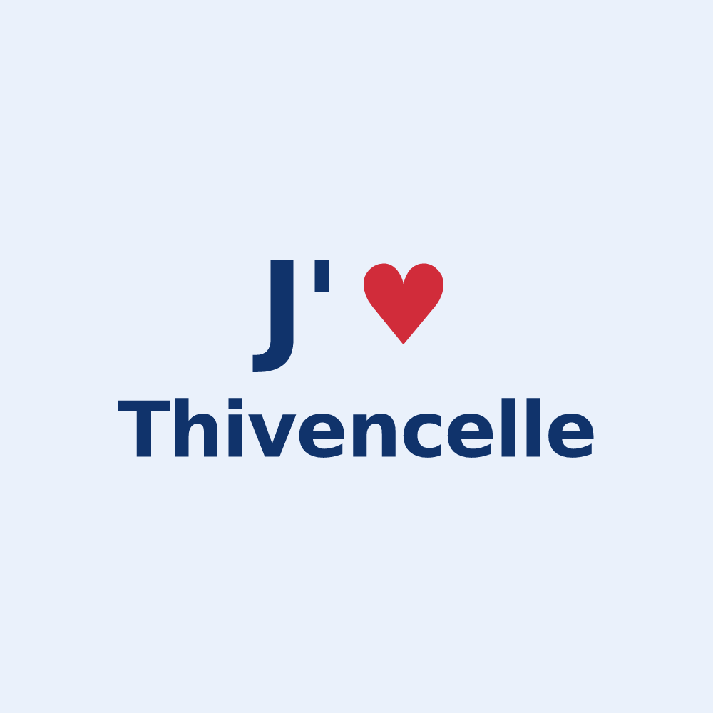 Sticker personnalisé Thivencelle — design J'aime Thivencelle