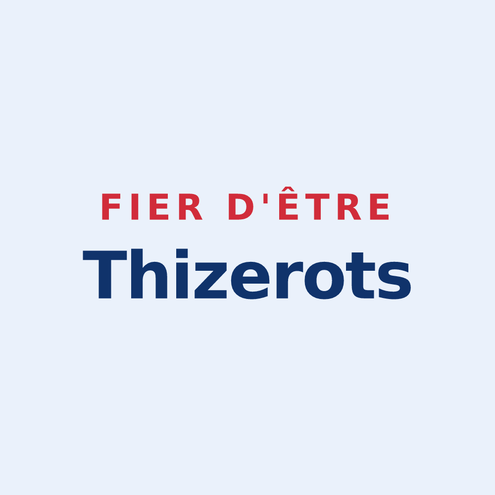 Sticker « Fier d'être Thizerots » — design pour Thizy-les-Bourgs