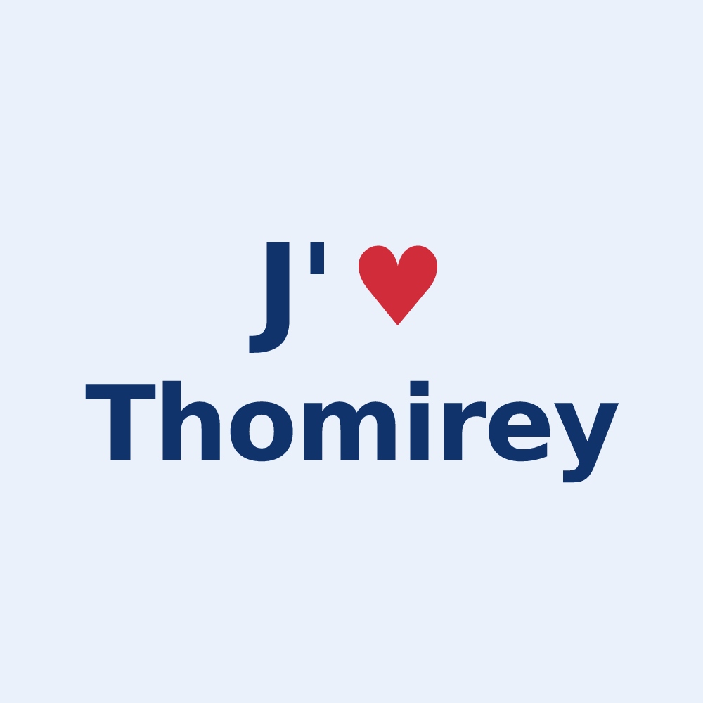 Sticker personnalisé Thomirey — design J'aime Thomirey