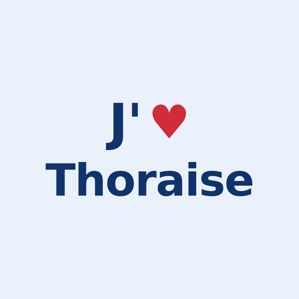 Sticker personnalisé Thoraise — design J'aime Thoraise