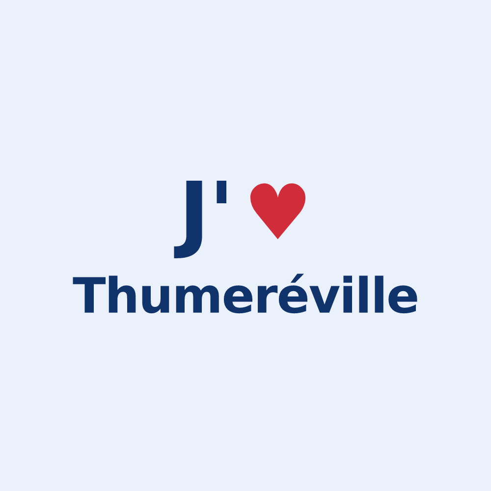 Sticker personnalisé Thumeréville — design J'aime Thumeréville