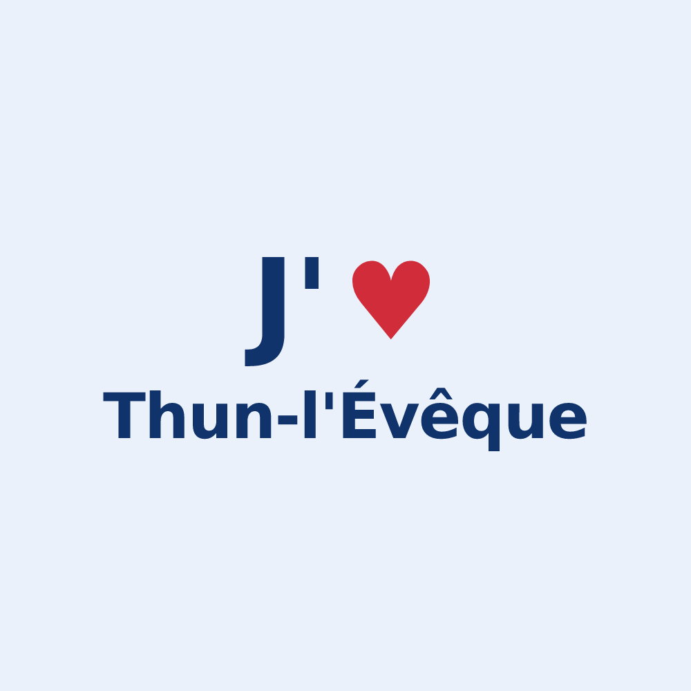 Sticker personnalisé Thun-l'Évêque — design J'aime Thun-l'Évêque