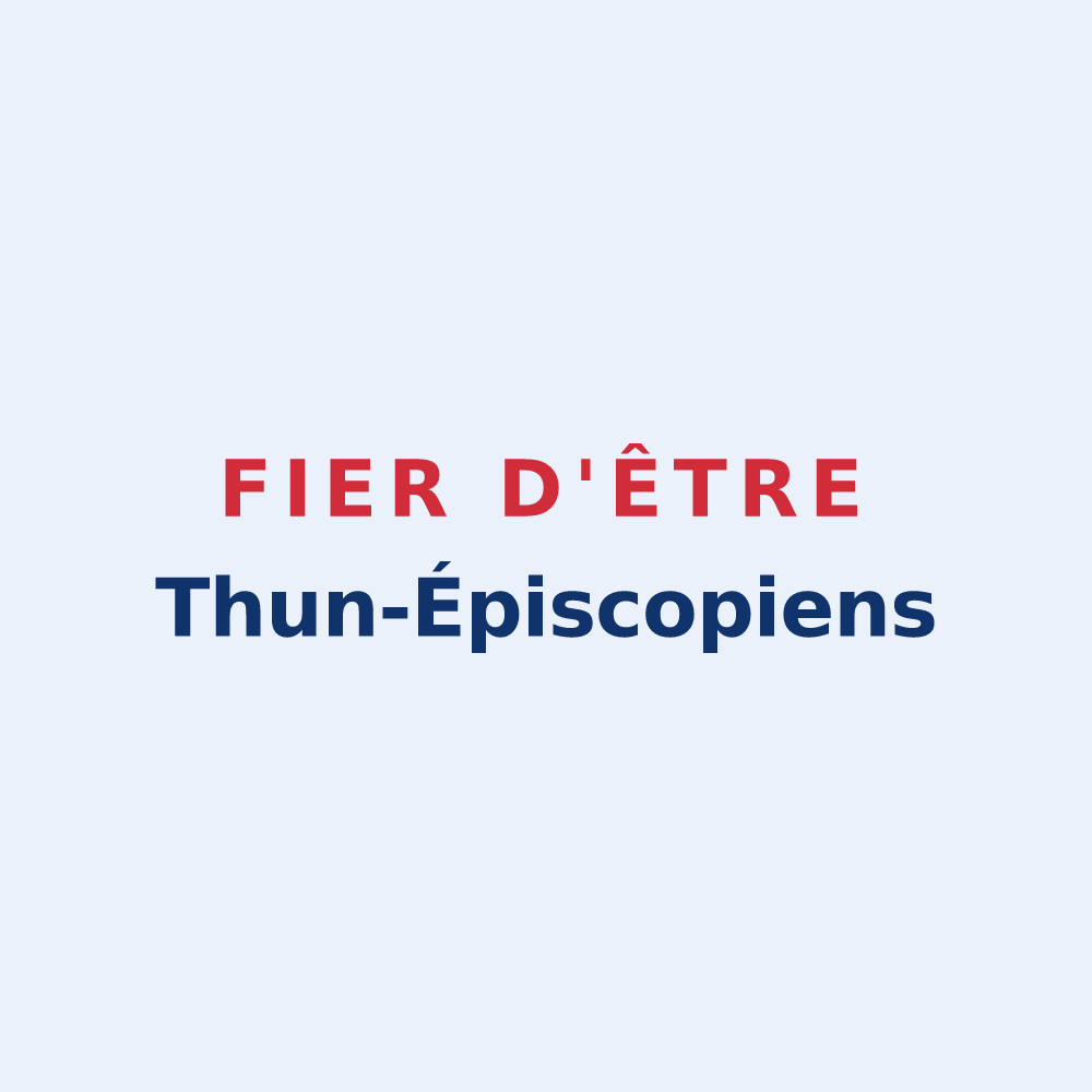 Sticker « Fier d'être Thun-Épiscopiens » — design pour Thun-l'Évêque
