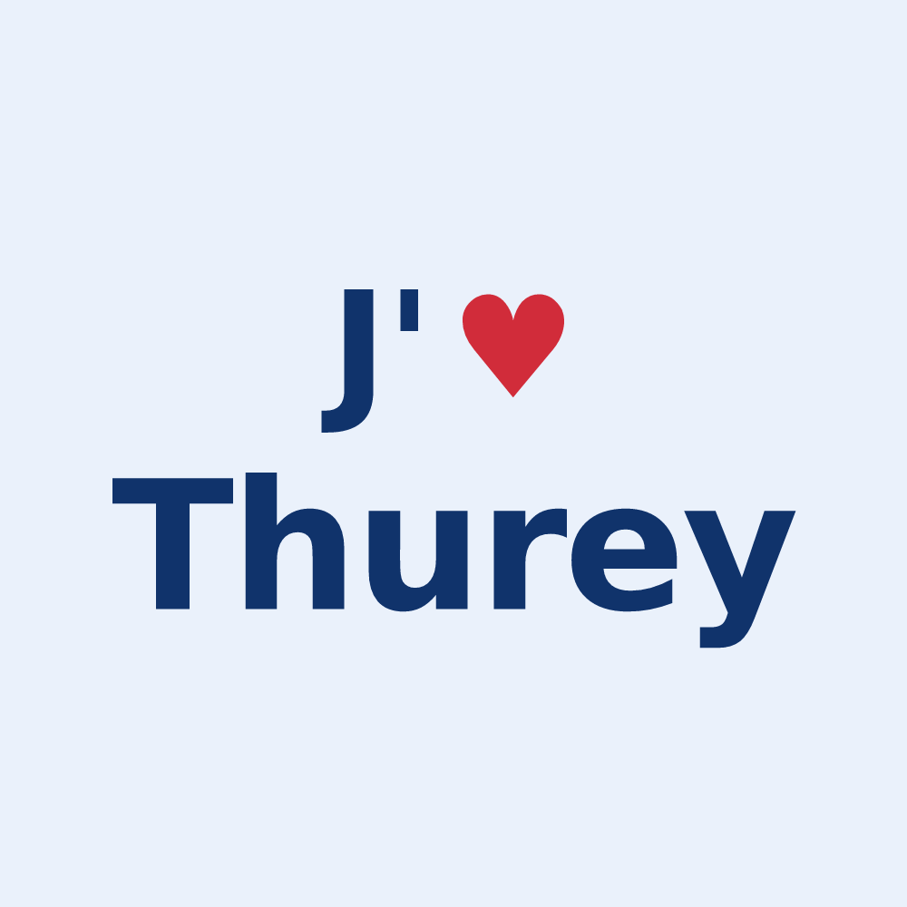 Sticker personnalisé Thurey — design J'aime Thurey