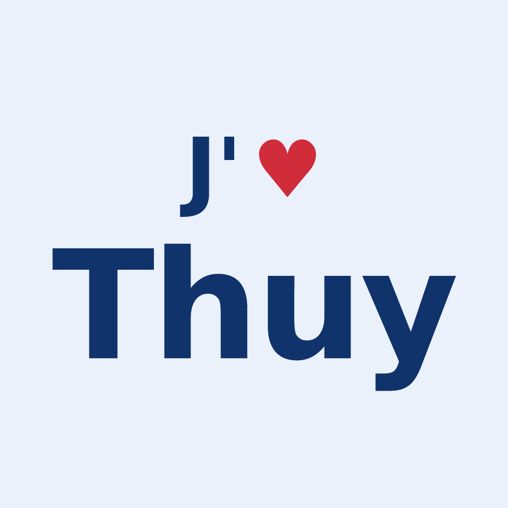 Sticker personnalisé Thuy — design J'aime Thuy