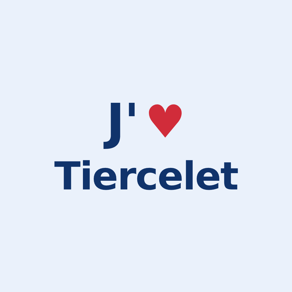 Sticker personnalisé Tiercelet — design J'aime Tiercelet