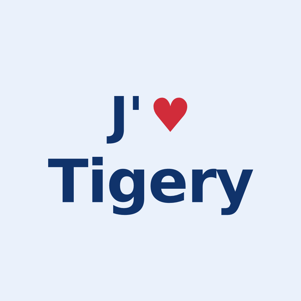 Sticker personnalisé Tigery — design J'aime Tigery