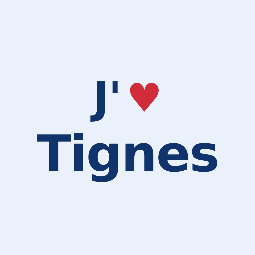 Sticker personnalisé Tignes — design J'aime Tignes