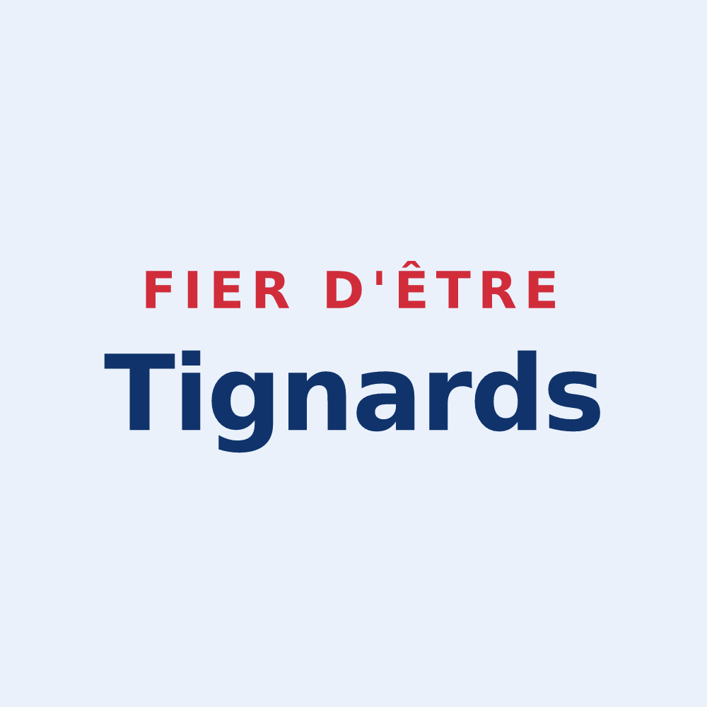 Sticker « Fier d'être Tignards » — design pour Tignes