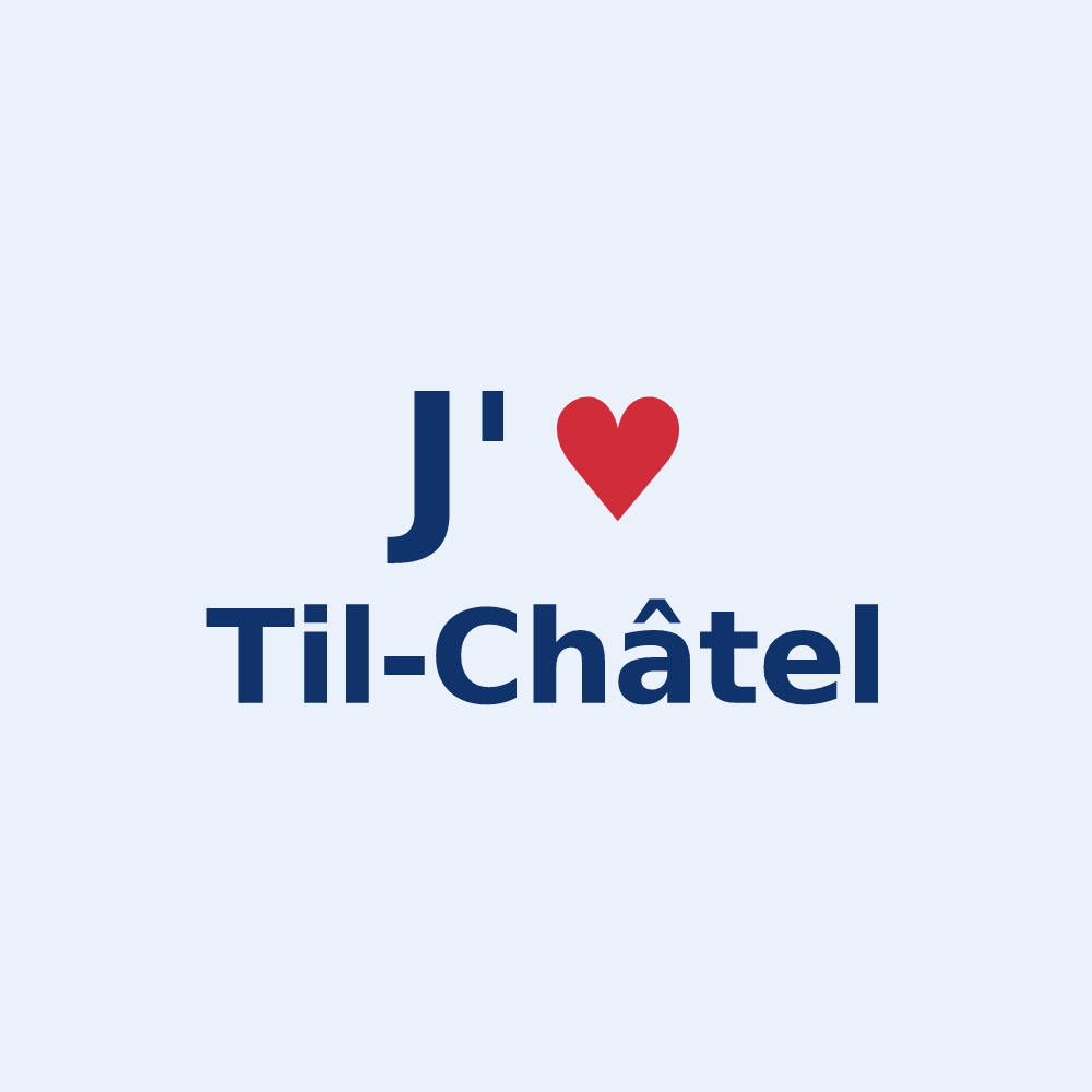 Sticker personnalisé Til-Châtel — design J'aime Til-Châtel