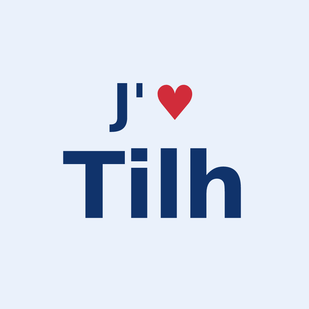 Sticker personnalisé Tilh — design J'aime Tilh