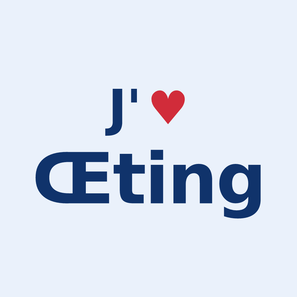 Sticker personnalisé Œting — design J'aime Œting