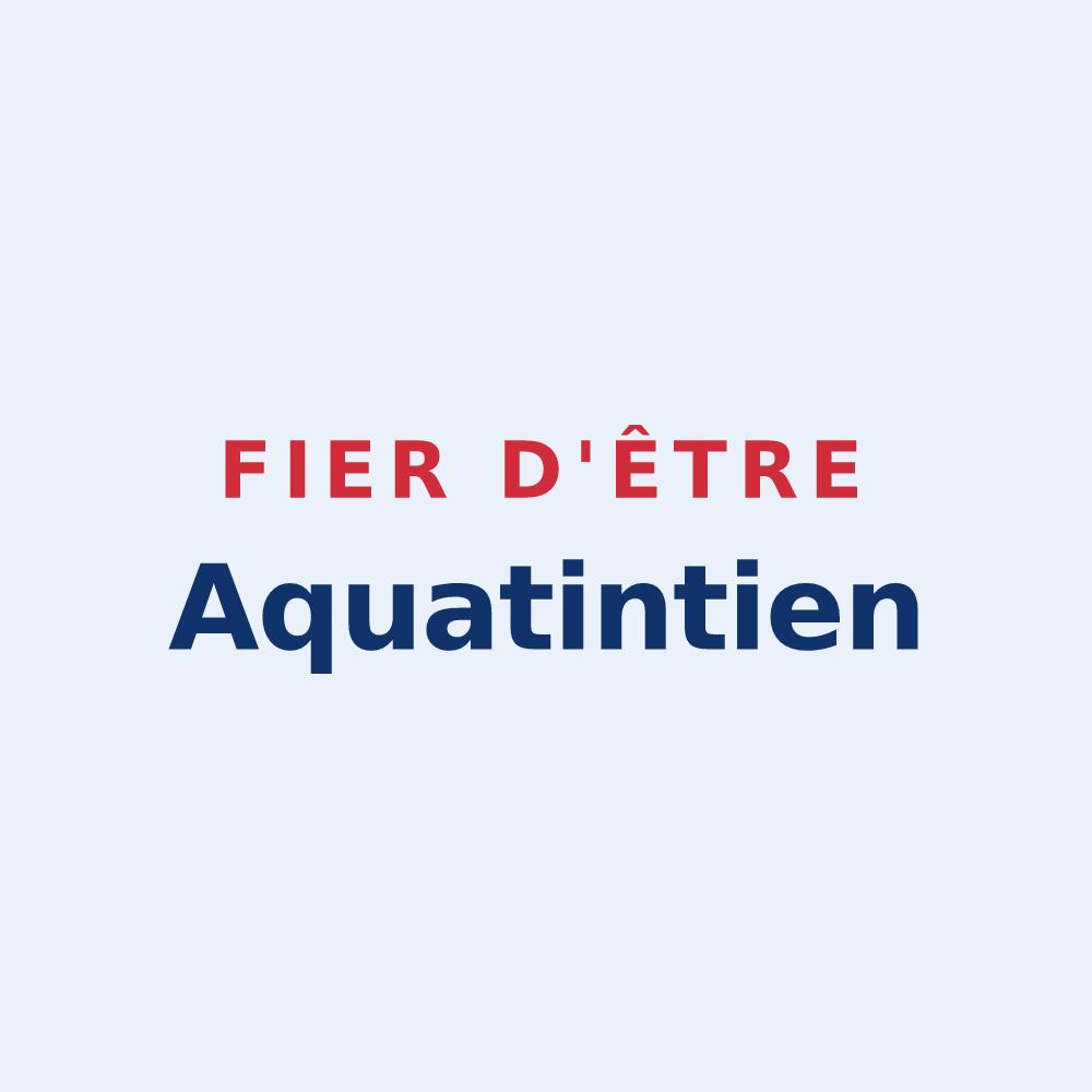 Sticker « Fier d'être Aquatintien » — design pour Tinqueux