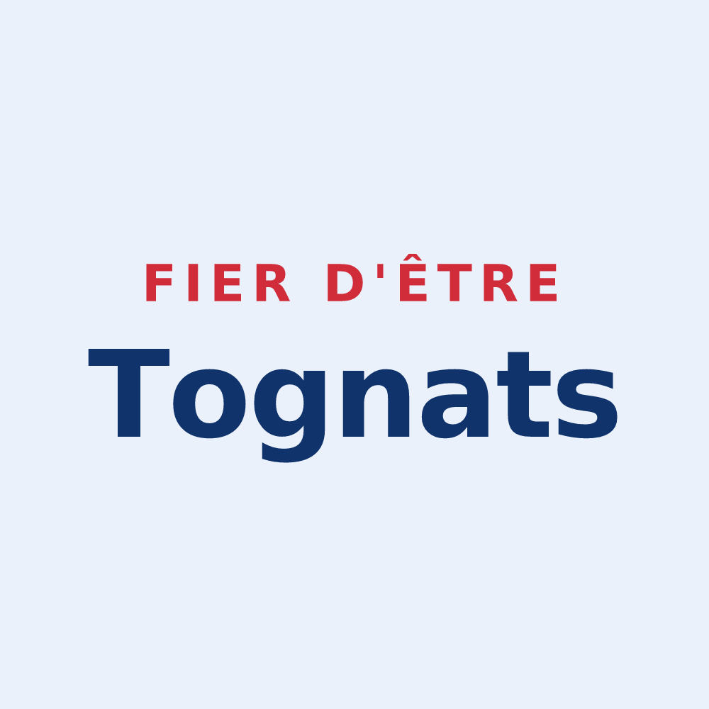 Sticker « Fier d'être Tognats » — design pour Togny-aux-Bœufs