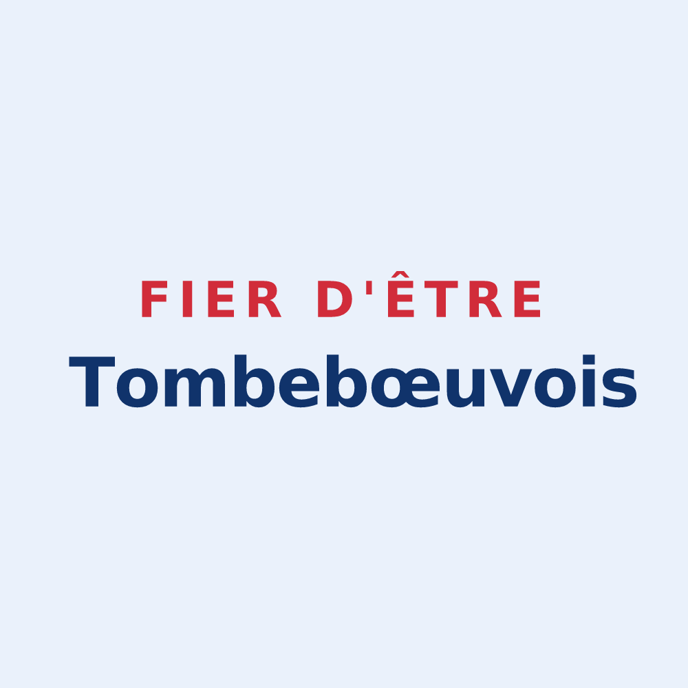 Sticker « Fier d'être Tombebœuvois » — design pour Tombebœuf