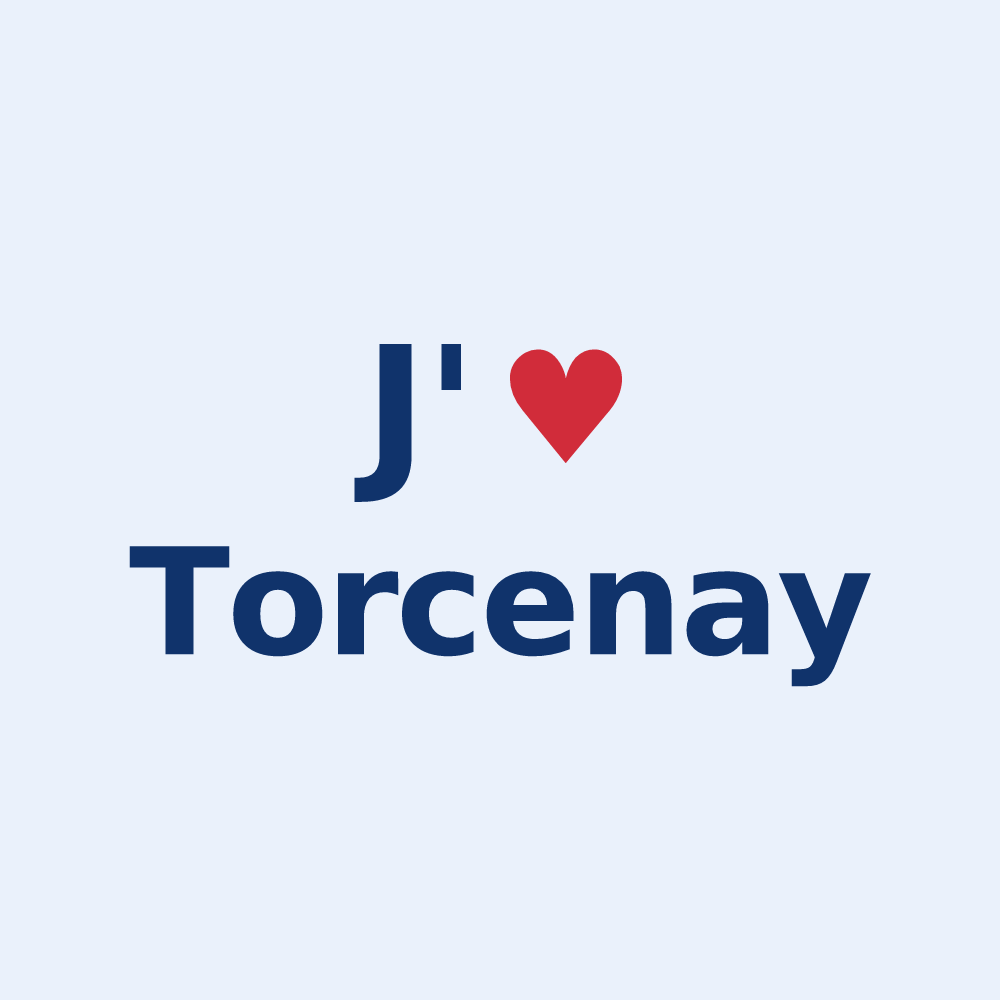 Sticker personnalisé Torcenay — design J'aime Torcenay