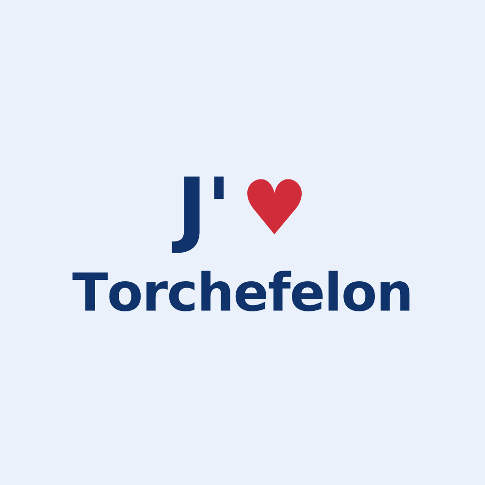 Sticker personnalisé Torchefelon — design J'aime Torchefelon