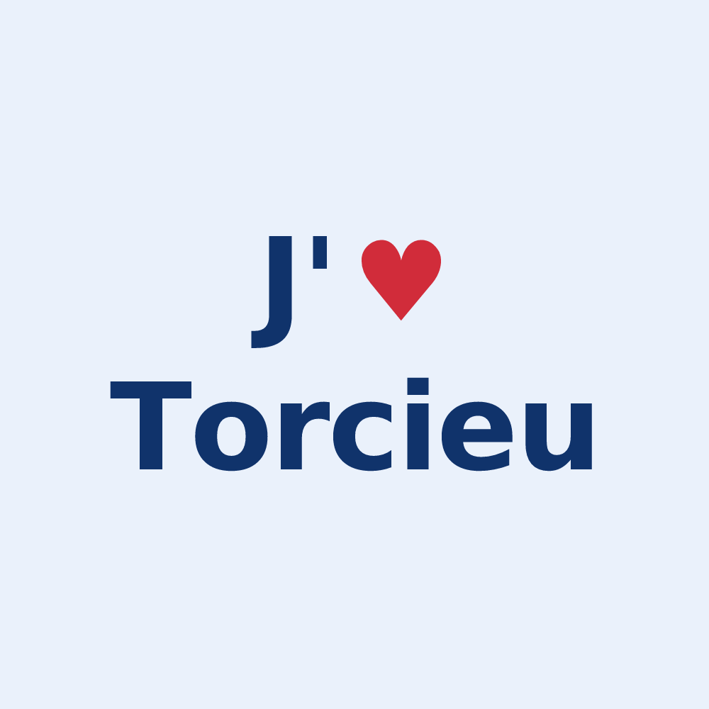 Sticker personnalisé Torcieu — design J'aime Torcieu