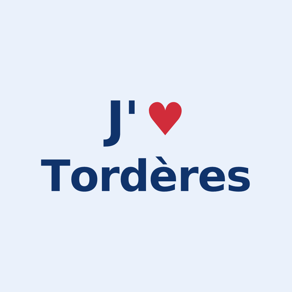 Sticker personnalisé Tordères — design J'aime Tordères