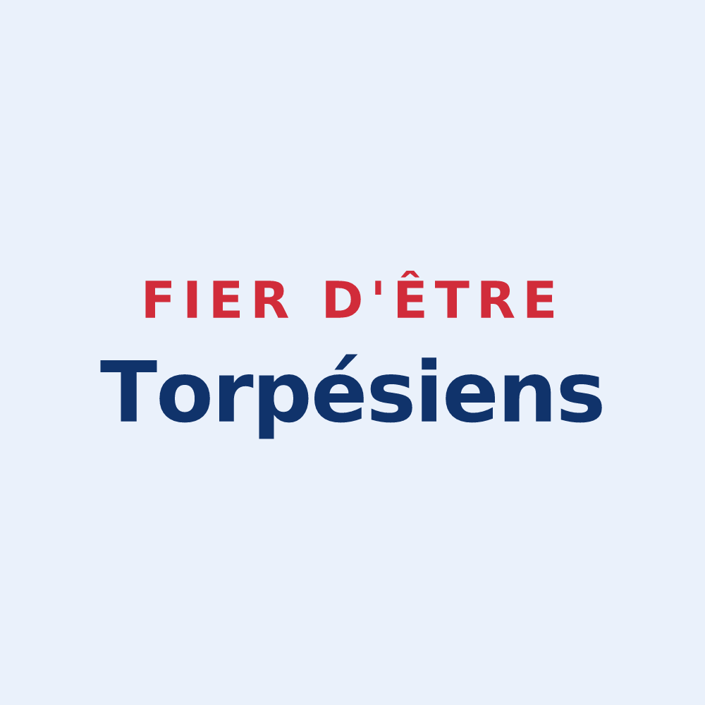 Sticker « Fier d'être Torpésiens » — design pour Torpes