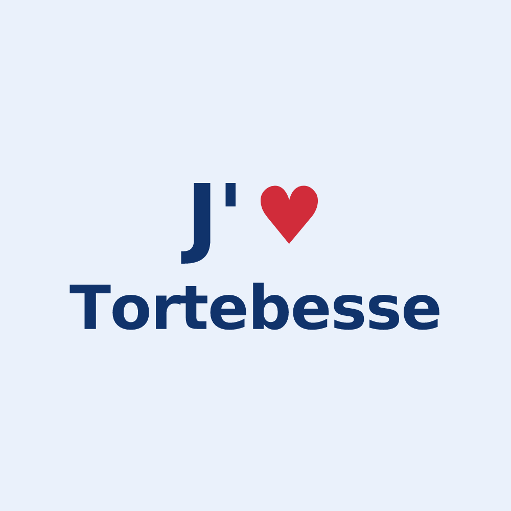Sticker personnalisé Tortebesse — design J'aime Tortebesse