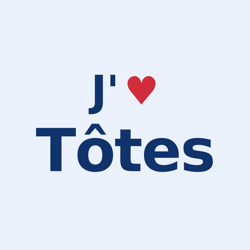 Sticker personnalisé Tôtes — design J'aime Tôtes