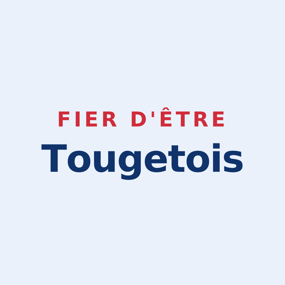 Sticker « Fier d'être Tougetois » — design pour Touget