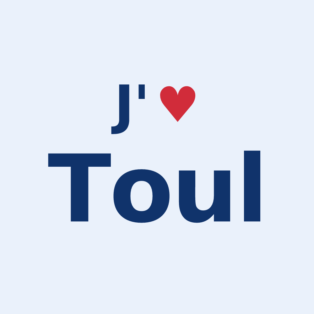 Sticker personnalisé Toul — design J'aime Toul