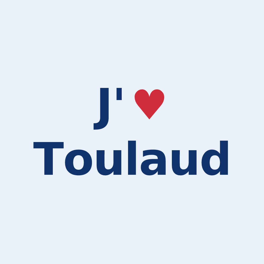 Sticker personnalisé Toulaud — design J'aime Toulaud