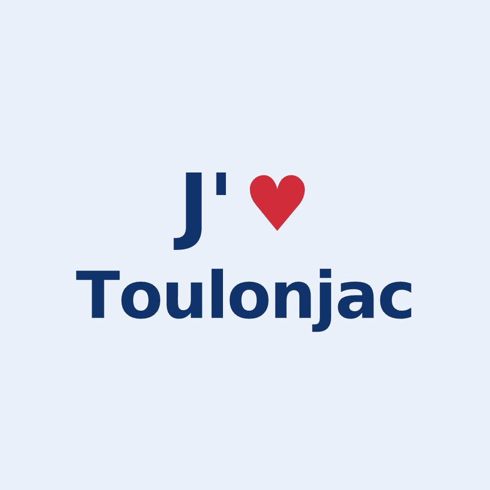Sticker personnalisé Toulonjac — design J'aime Toulonjac