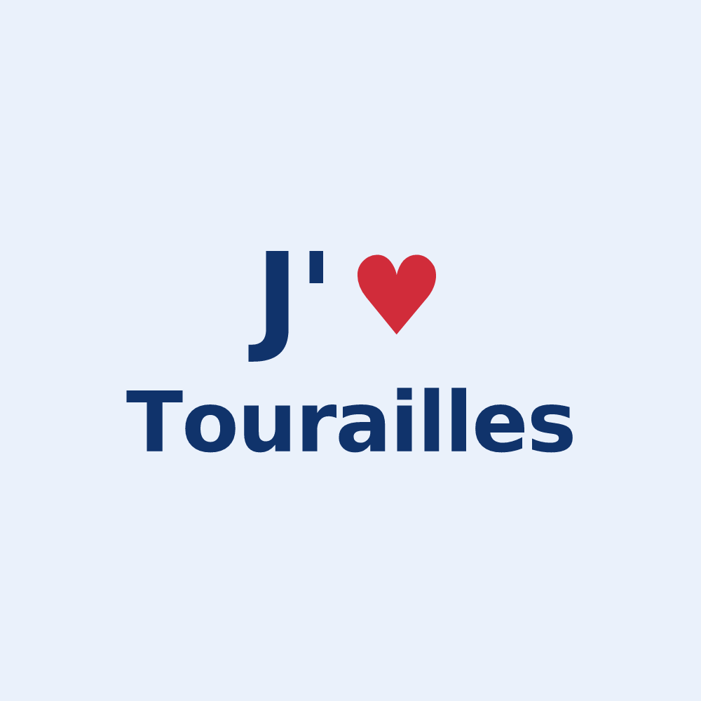 Sticker personnalisé Tourailles — design J'aime Tourailles