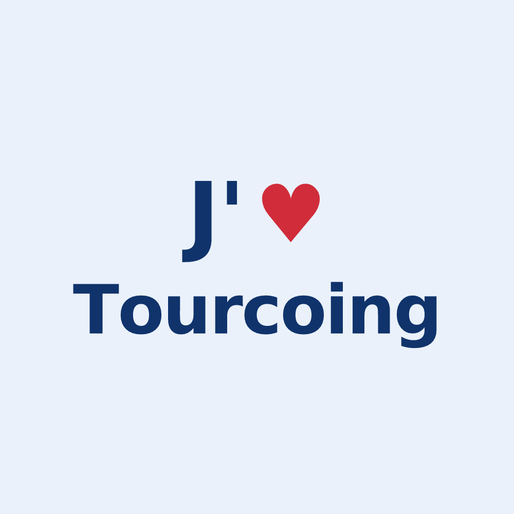 Sticker personnalisé Tourcoing — design J'aime Tourcoing