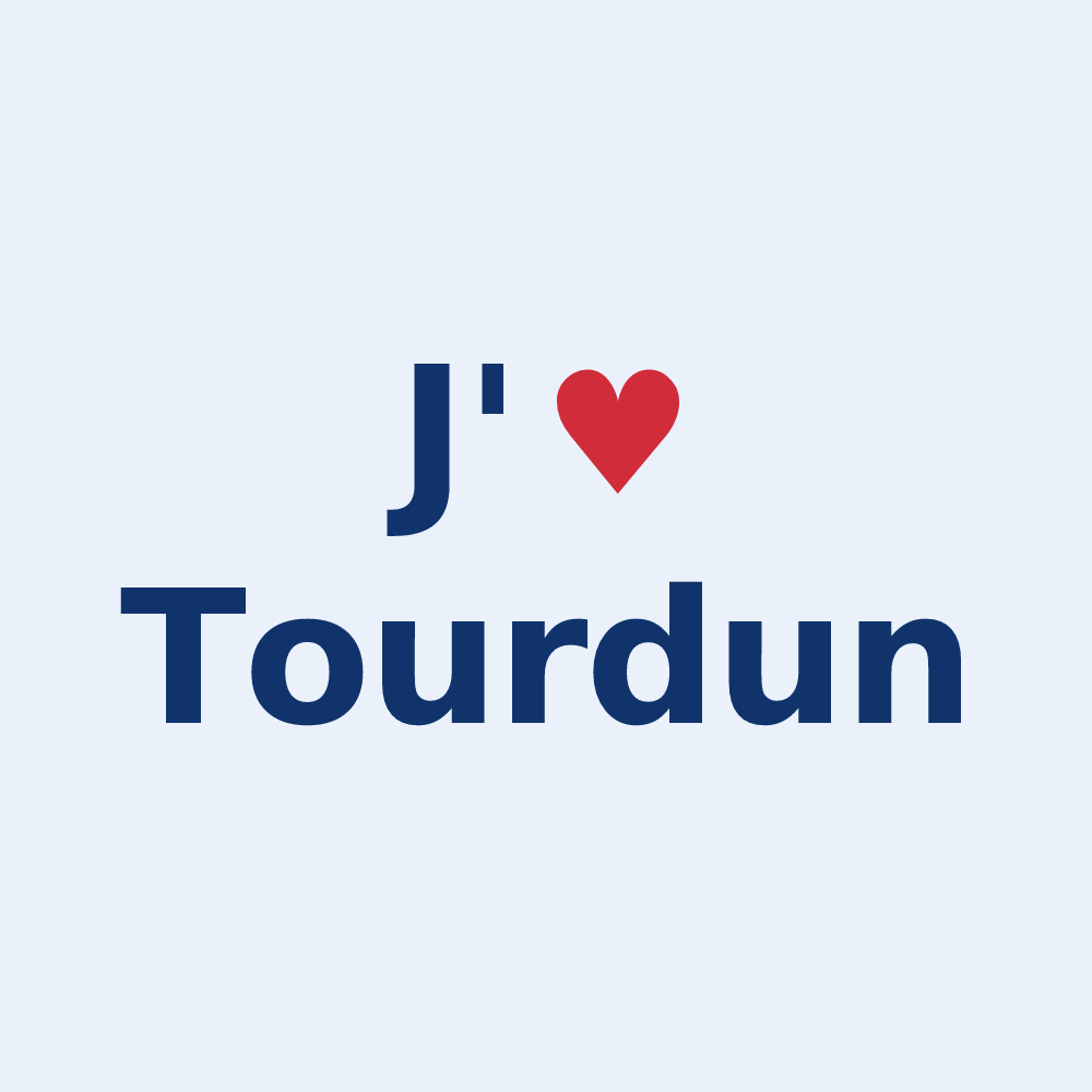 Sticker personnalisé Tourdun — design J'aime Tourdun