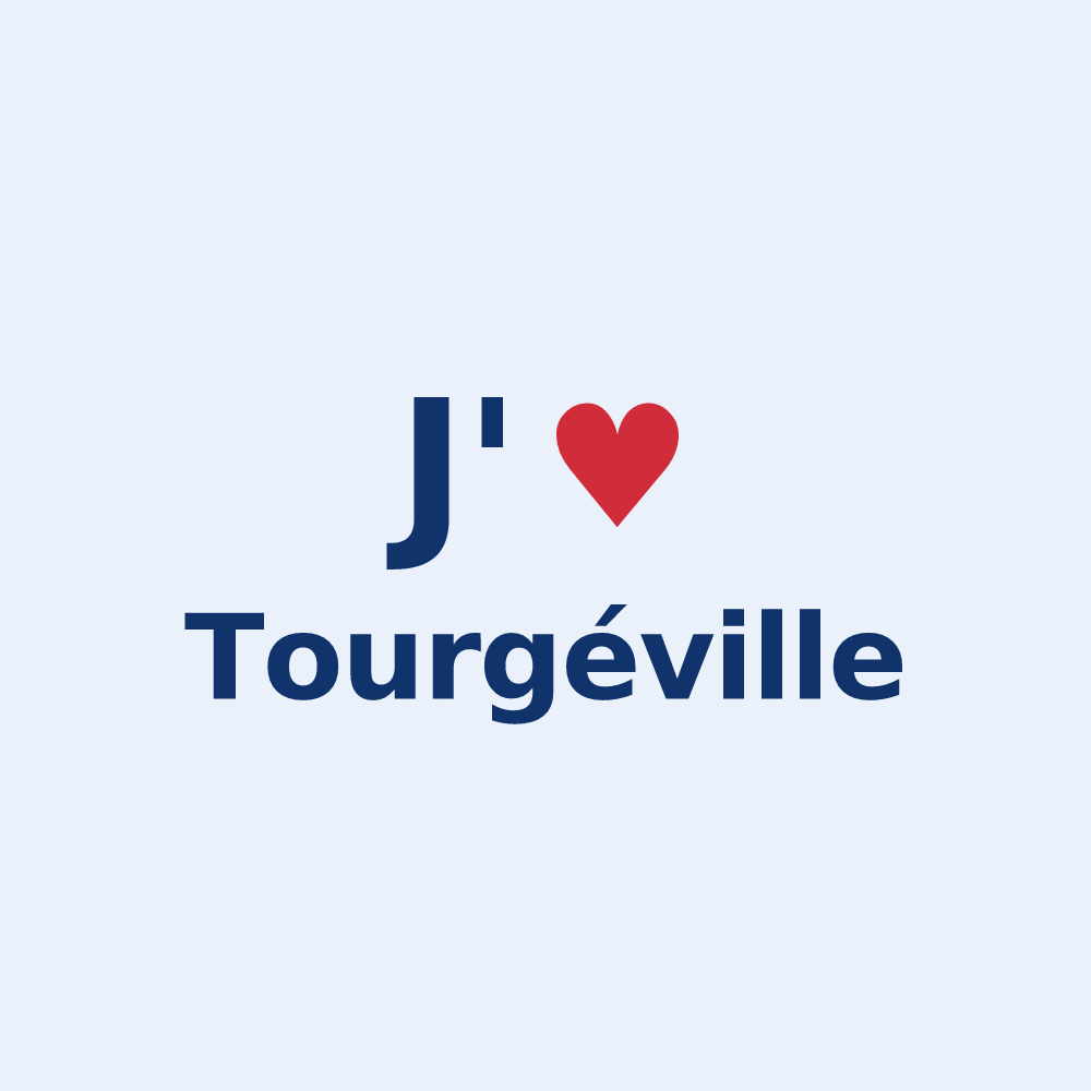 Sticker personnalisé Tourgéville — design J'aime Tourgéville