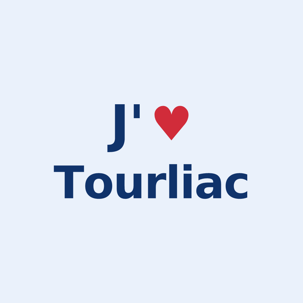 Sticker personnalisé Tourliac — design J'aime Tourliac