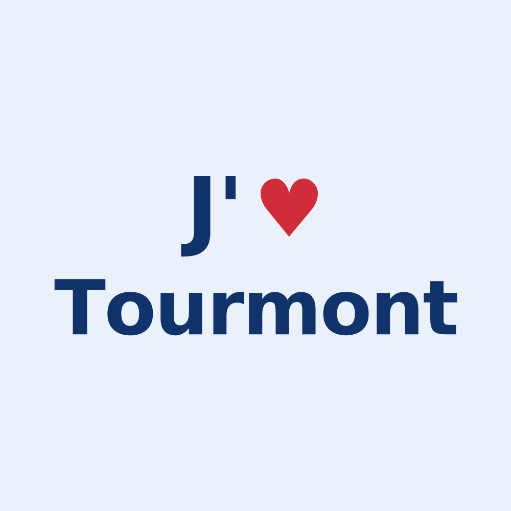 Sticker personnalisé Tourmont — design J'aime Tourmont