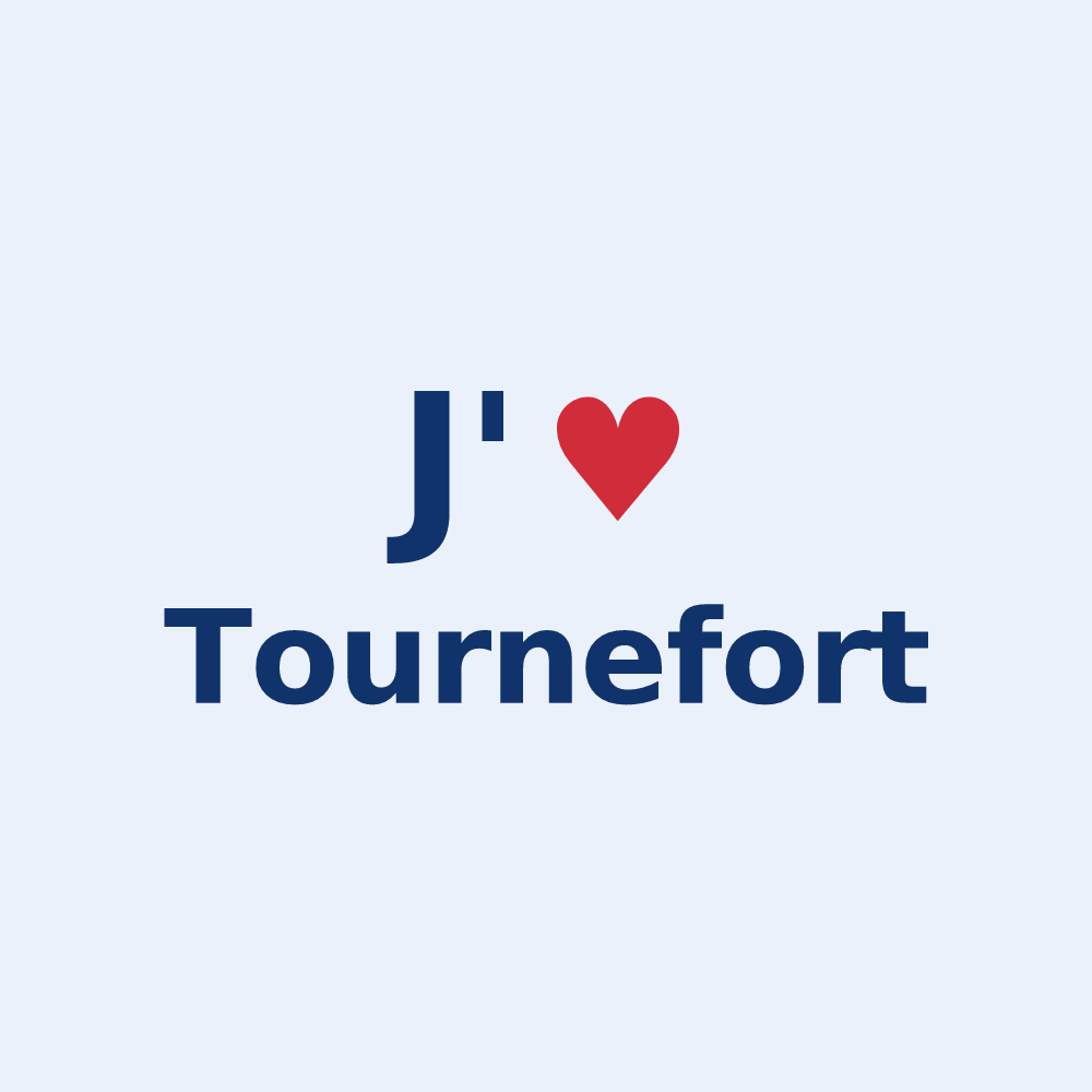 Sticker personnalisé Tournefort — design J'aime Tournefort