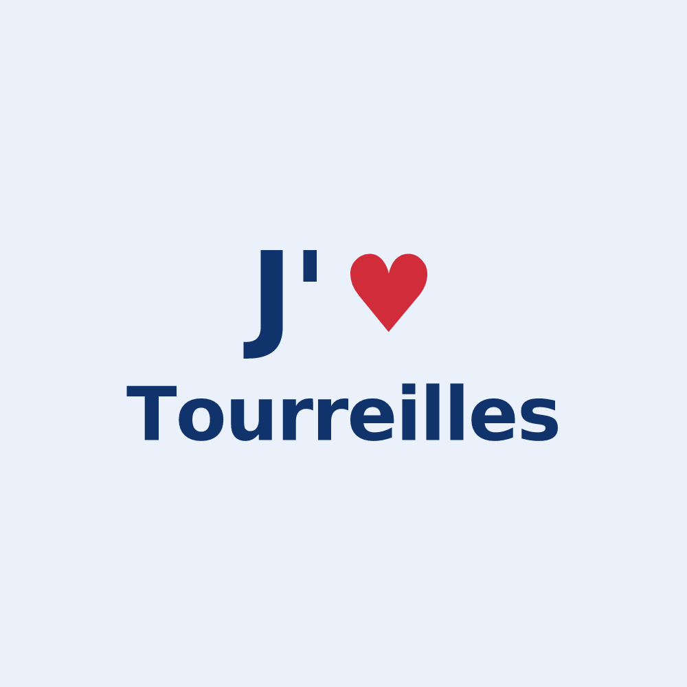 Sticker personnalisé Tourreilles — design J'aime Tourreilles