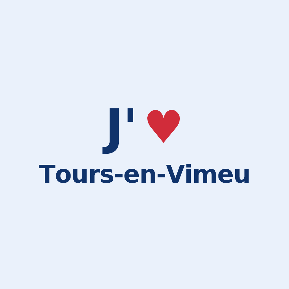 Sticker personnalisé Tours-en-Vimeu — design J'aime Tours-en-Vimeu