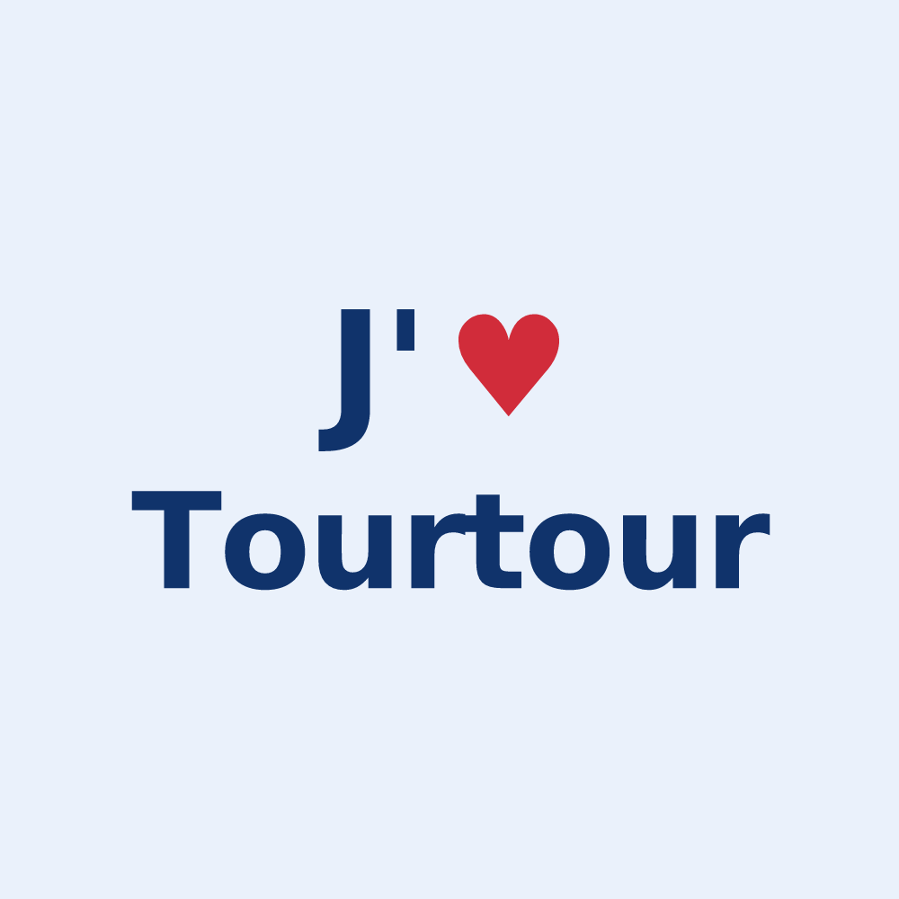 Sticker personnalisé Tourtour — design J'aime Tourtour