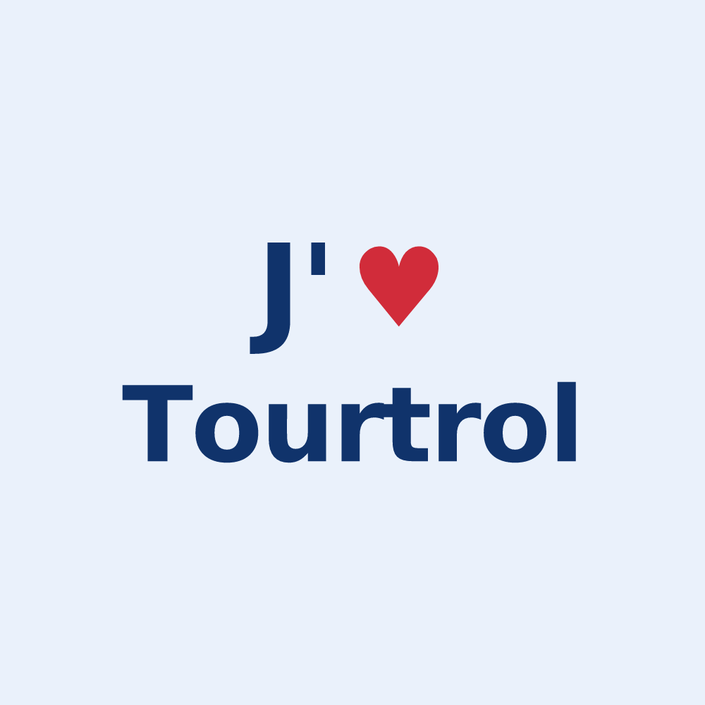 Sticker personnalisé Tourtrol — design J'aime Tourtrol