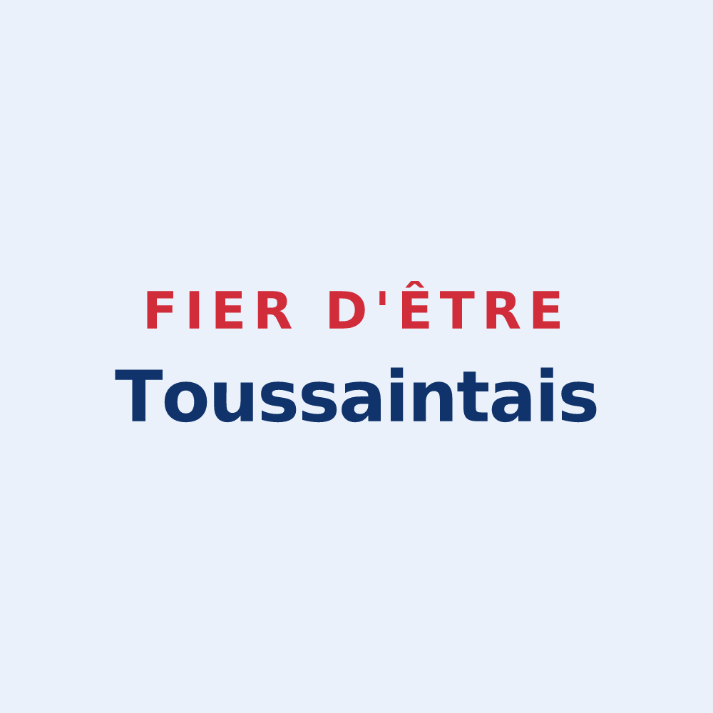 Sticker « Fier d'être Toussaintais » — design pour Toussaint
