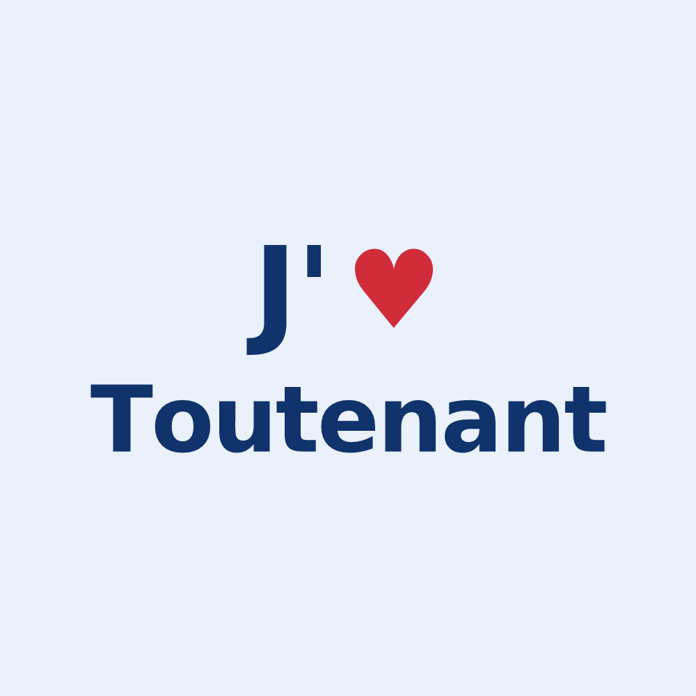 Sticker personnalisé Toutenant — design J'aime Toutenant
