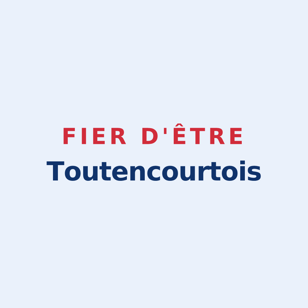 Sticker « Fier d'être Toutencourtois » — design pour Toutencourt