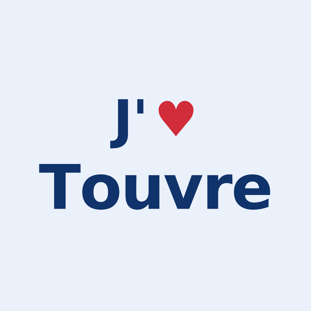 Sticker personnalisé Touvre — design J'aime Touvre