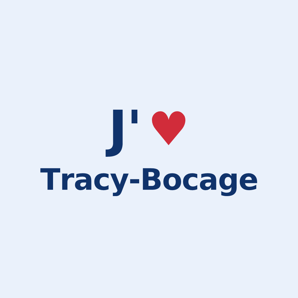 Sticker personnalisé Tracy-Bocage — design J'aime Tracy-Bocage