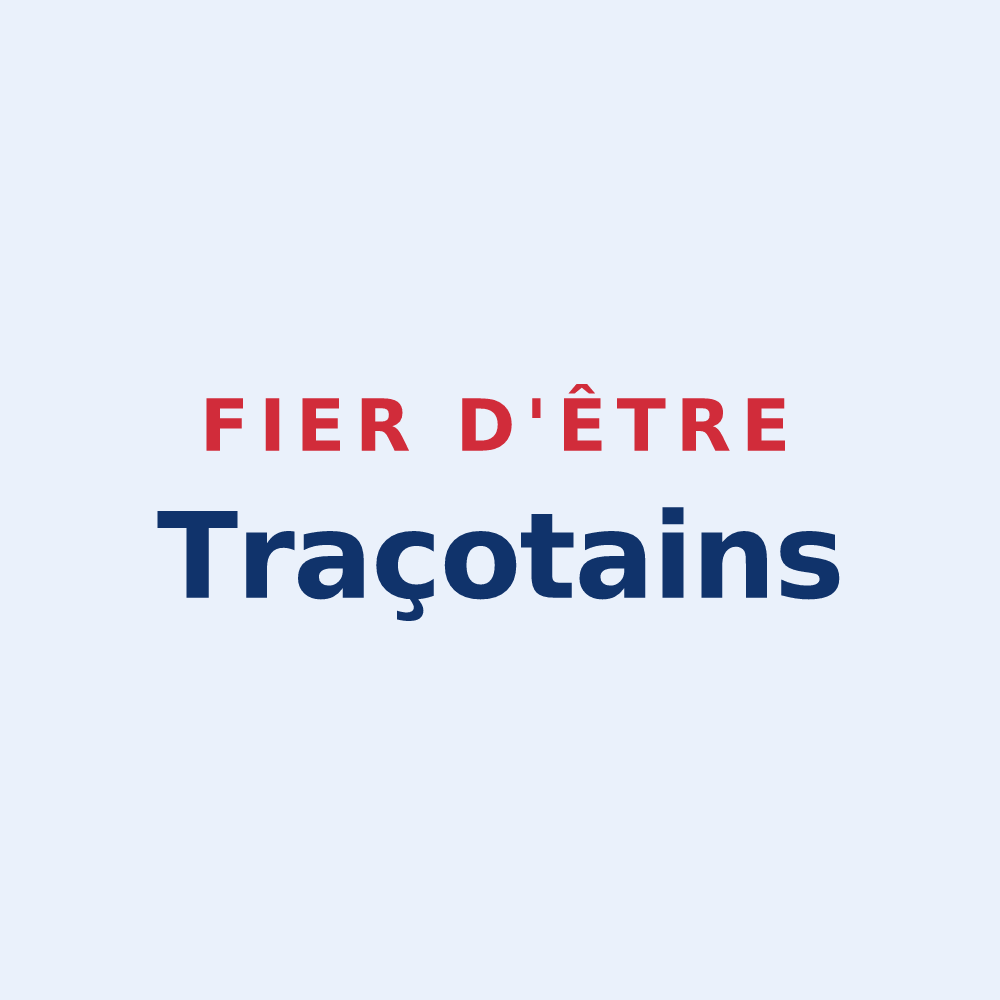 Sticker « Fier d'être Traçotains » — design pour Tracy-le-Val