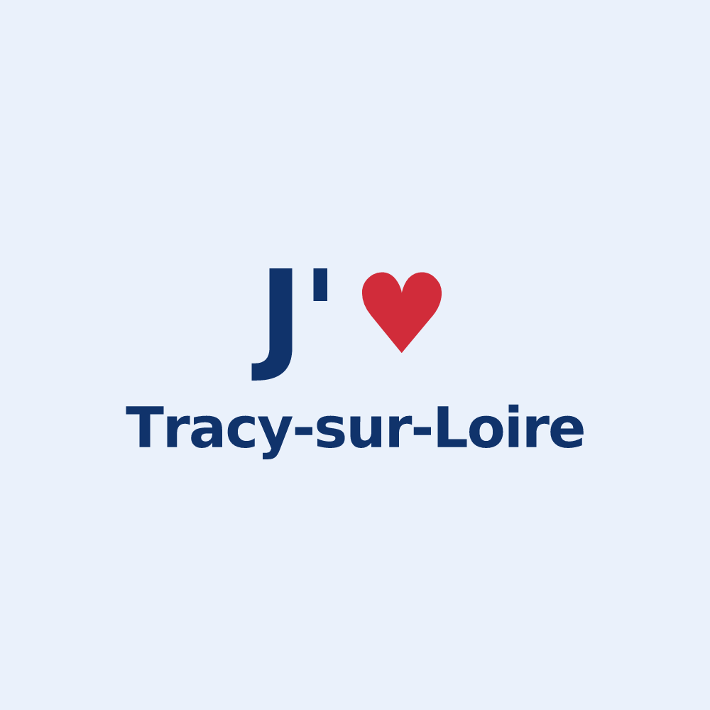 Sticker personnalisé Tracy-sur-Loire — design J'aime Tracy-sur-Loire
