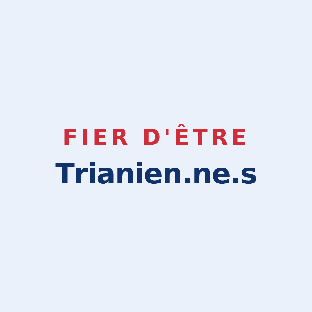 Sticker « Fier d'être Trianien.ne.s » — design pour Traînou
