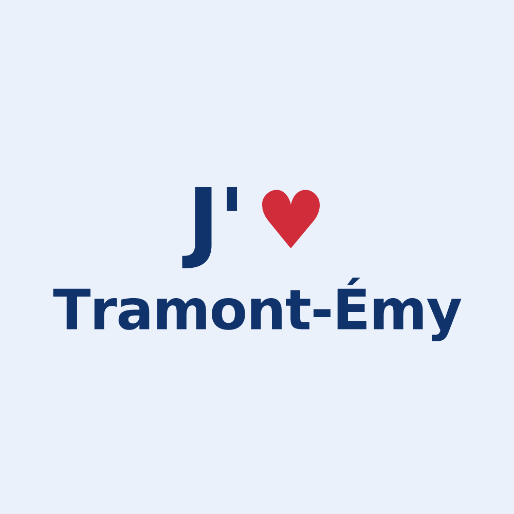 Sticker personnalisé Tramont-Émy — design J'aime Tramont-Émy